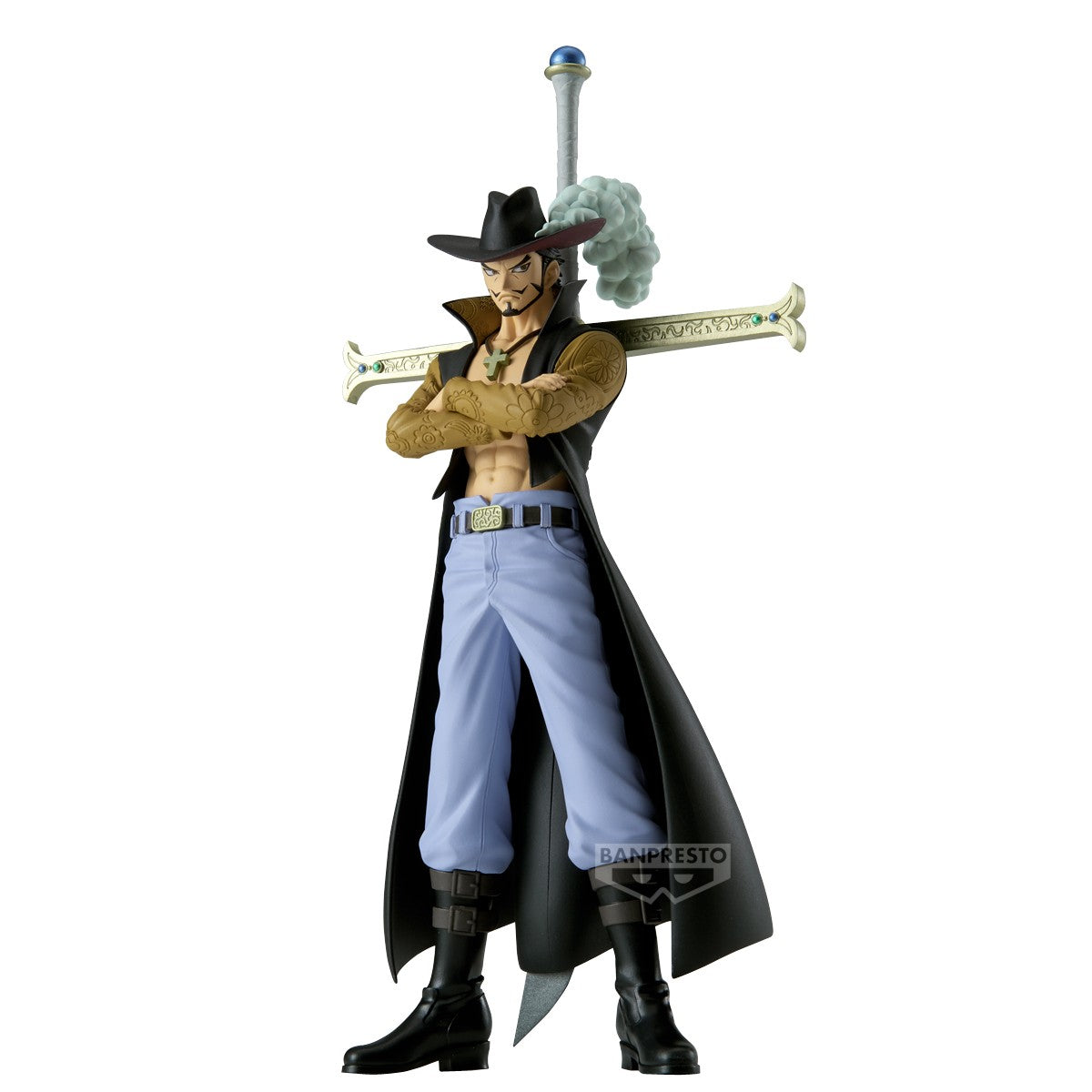 One Piece PVC Statue DXF Grandline Series Extra Dracule Mihawk 17 cm Prizefiguren Yokina