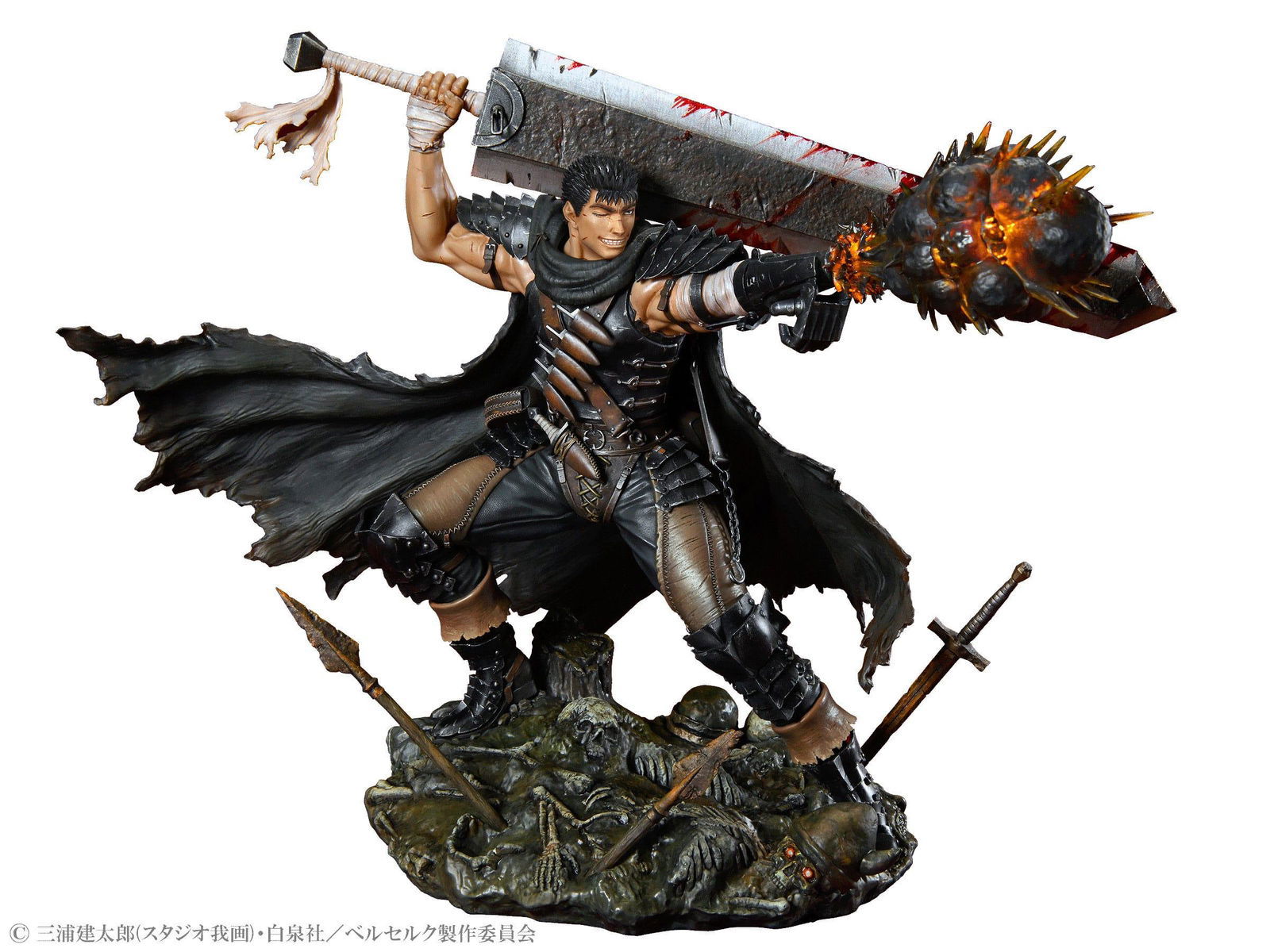 Berserk PVC Statue 1/7 Guts Black Swordsman Ver. 26 cm Scalefiguren Yokina