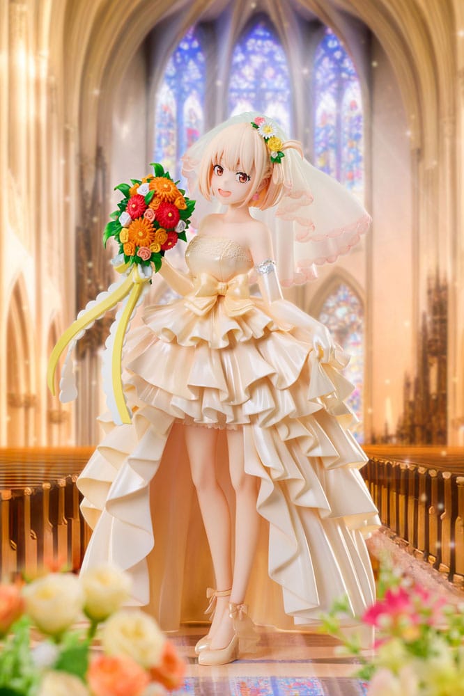 Chisato Nishikigi Wedding dress Ver. 26 cm Lycoris Recoil PVC Statue 1/7 Scalefiguren Yokina