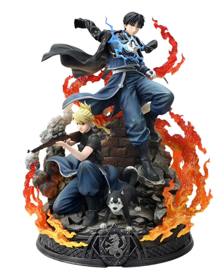 Roy Mustang & Riza Hawkeye Regular Version Concept Masterline Statue 1/6 50 cm Fullmetal Alchemist Scalefiguren Yokina
