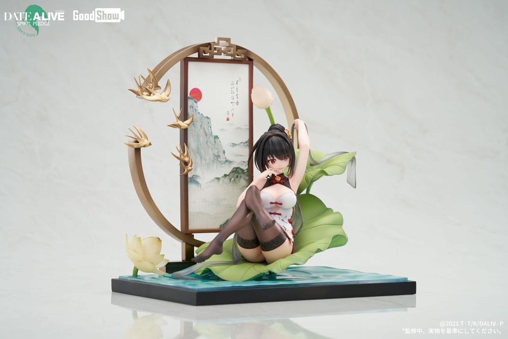 Date A Live: Spirit Pledge PVC Statue 1/7 Kurumi Tokisaki Ink Black China Dress Ver. 22 cm Scalefiguren Yokina