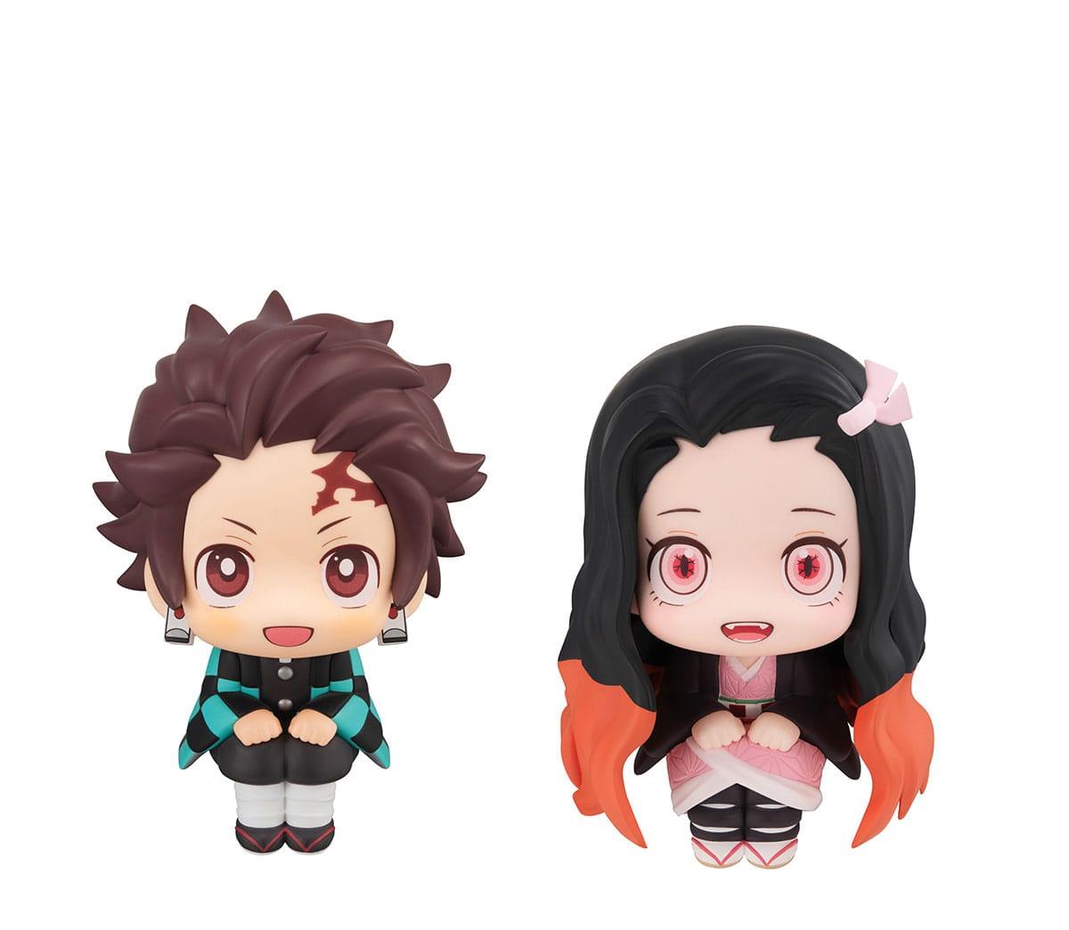 Demon Slayer: Kimetsu no Yaiba Look Up PVC Statue Tanjiro Kamado Sharp face Ver. & Nezuko Kamado Conquered the sun Ver. 11 cm (with gift) Minifiguren Yokina