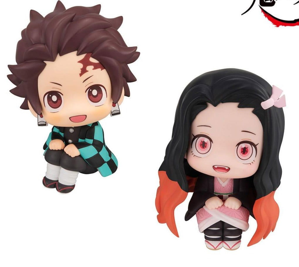 Demon Slayer: Kimetsu no Yaiba Look Up PVC Statue Tanjiro Kamado Sharp face Ver. & Nezuko Kamado Conquered the sun Ver. 11 cm (with gift) Minifiguren Yokina