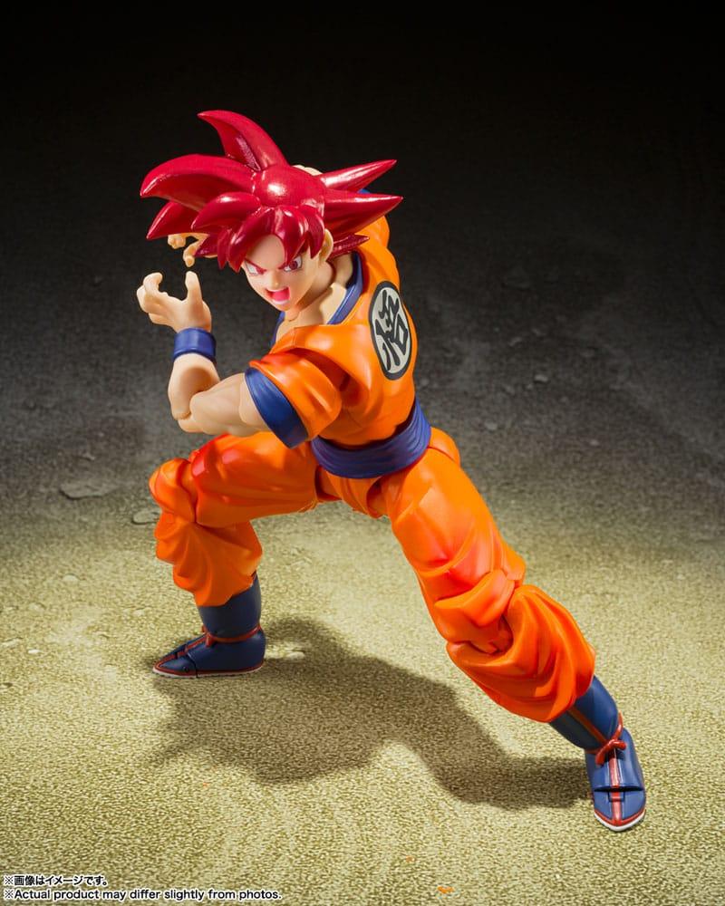 Dragon Ball Super S.H. Figuarts Actionfigur Super Saiyan God Son Goku Saiyan God Instilled with the light of Reighteous Hearts 14 cm Figmas Yokina