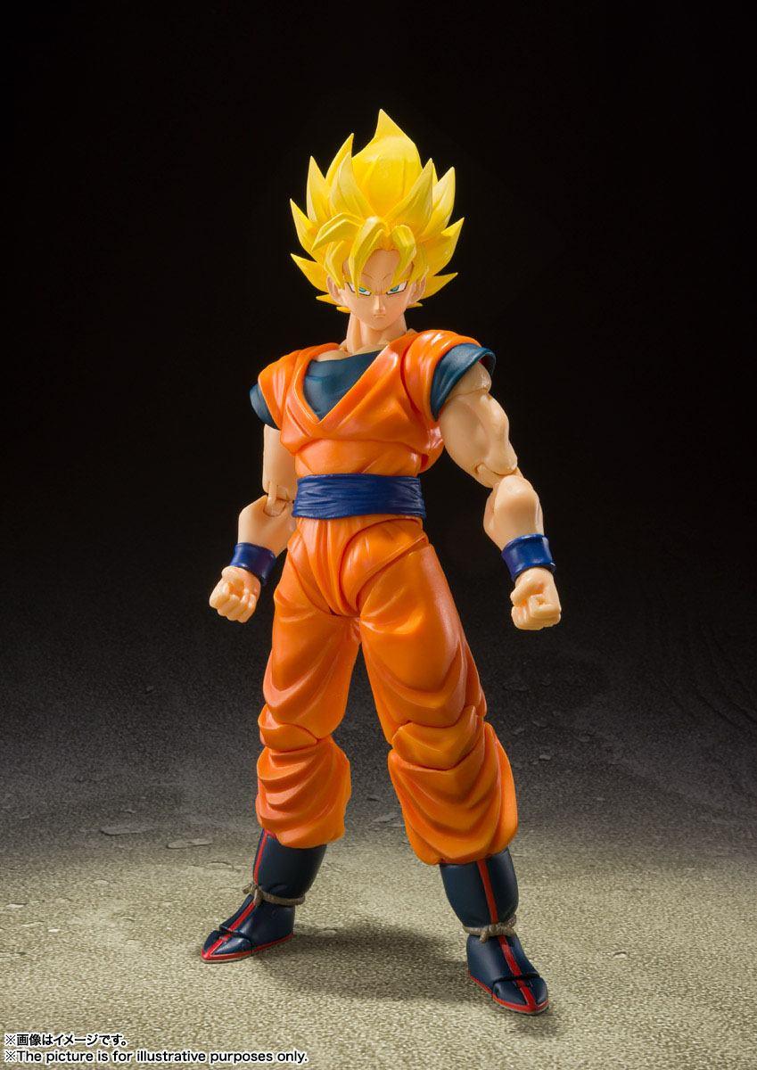 Dragonball Z S.H. Figuarts Actionfigur Super Saiyan Full Power Son Goku 14 cm Figmas Yokina
