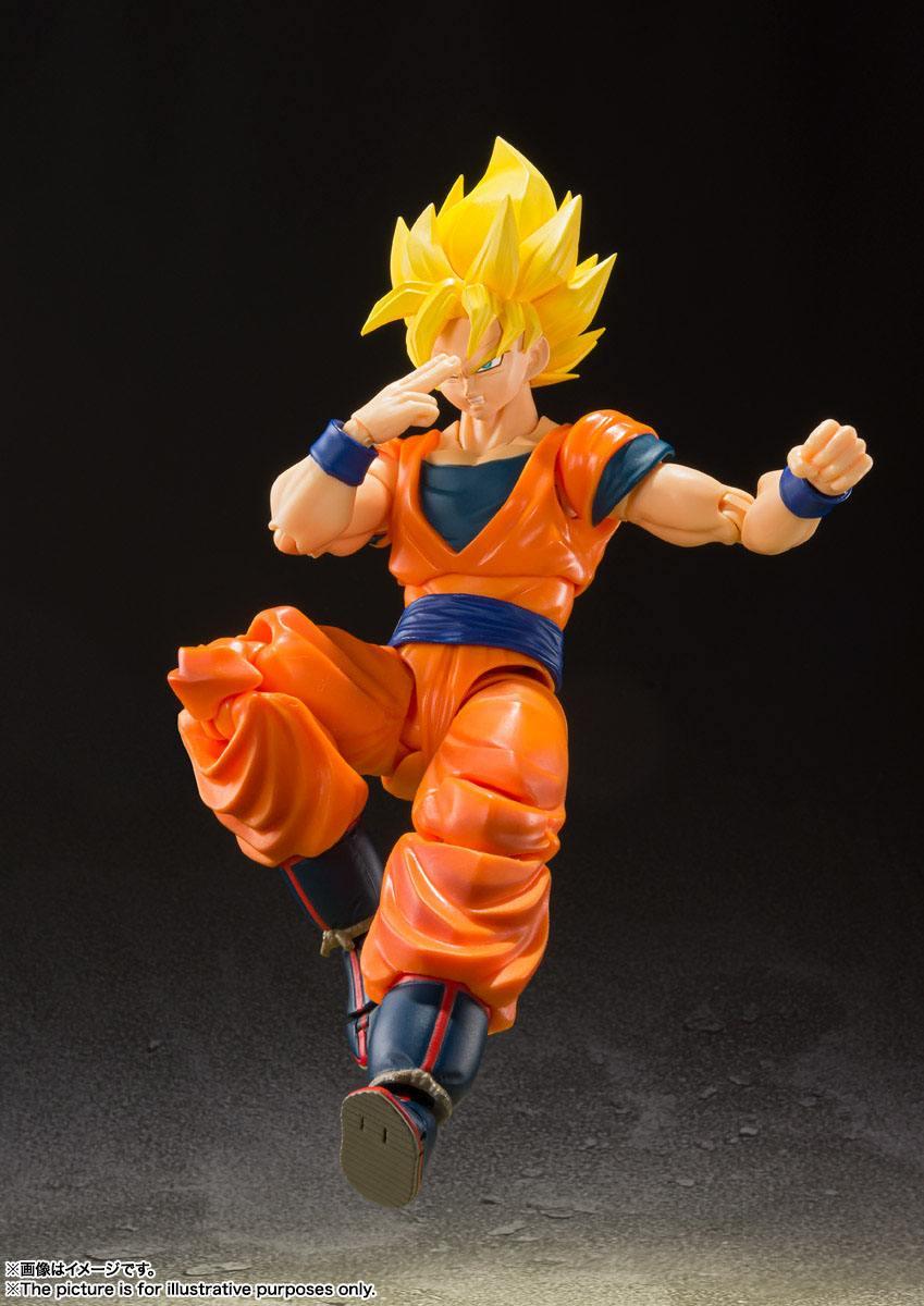 Dragonball Z S.H. Figuarts Actionfigur Super Saiyan Full Power Son Goku 14 cm Figmas Yokina