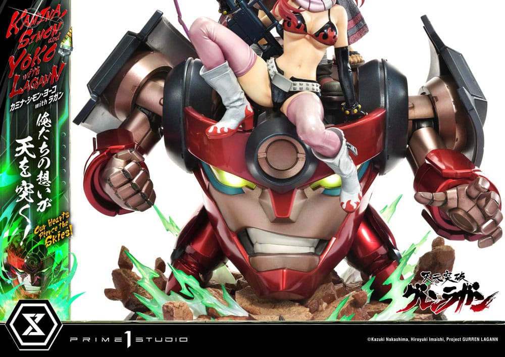 Gurren Lagann Ultimate Premium Masterline Series Statue 1/4 Kamina, Simon & Yoko with Lagann 97 cm Scalefiguren Yokina