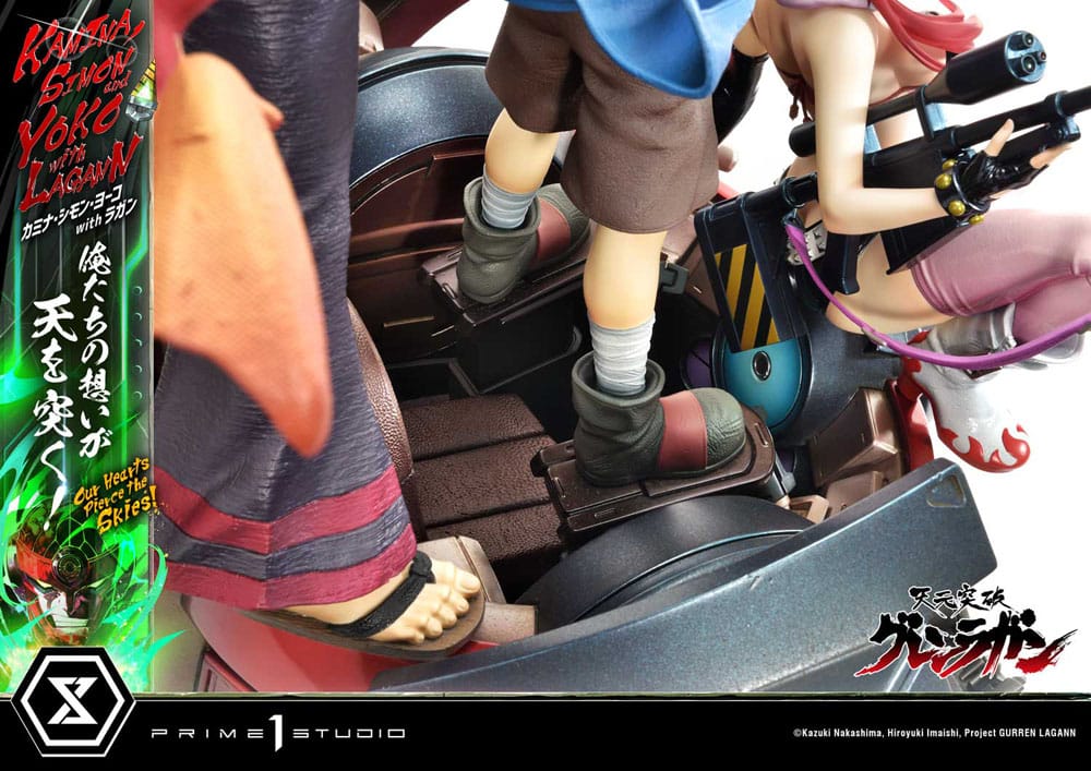 Gurren Lagann Ultimate Premium Masterline Series Statue 1/4 Kamina, Simon & Yoko with Lagann 97 cm - Scalefiguren - Yokina