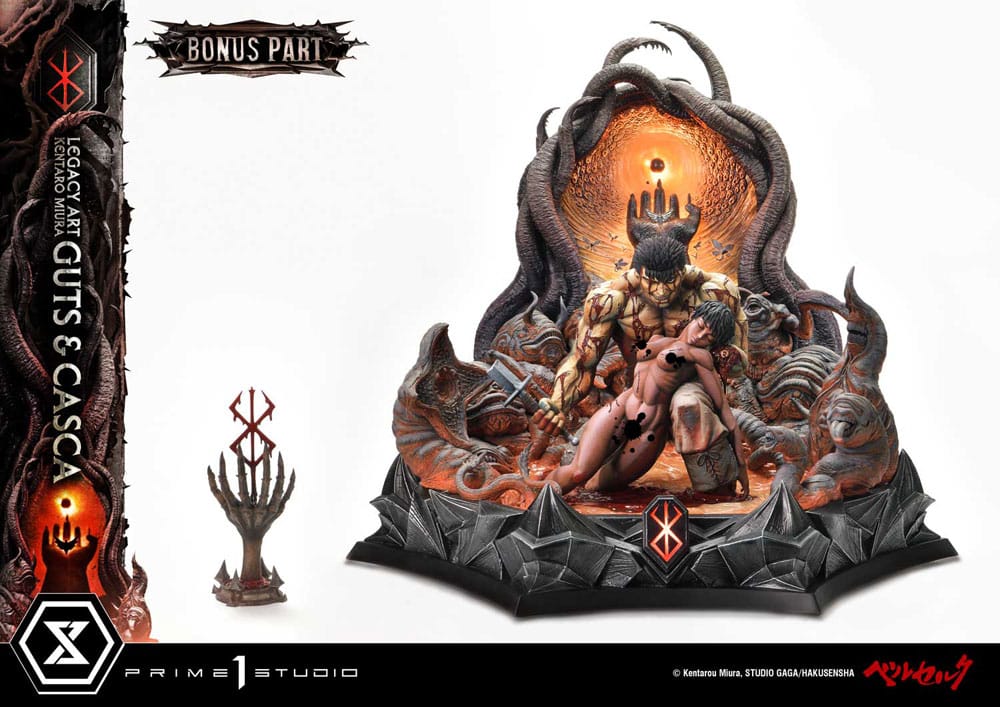Guts & Casca Bonus Version Ultimate Legacy Art Kentaro Miura Statue 1/4 72 cm Berserk Scalefiguren Yokina