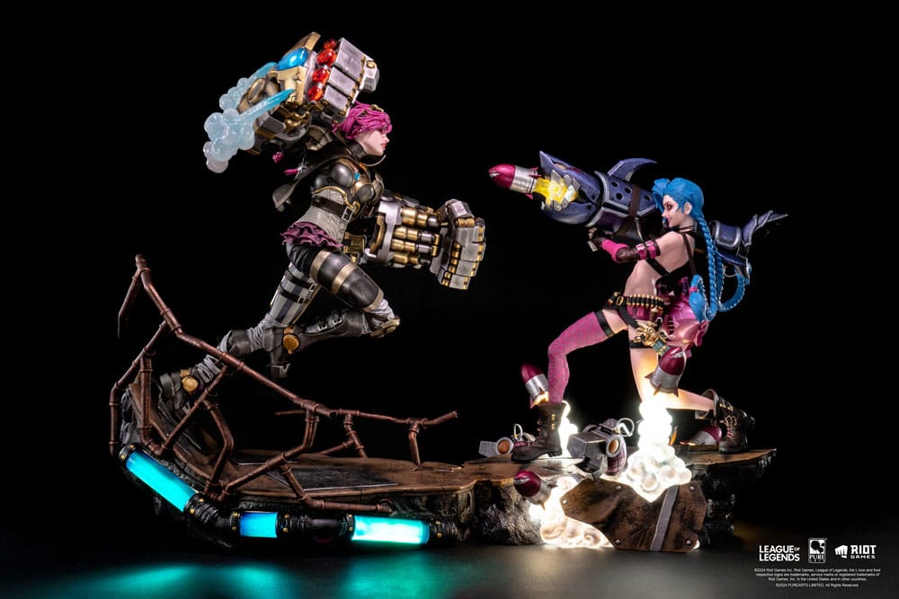 League of Legends Statuen 1/6 2er-Pack Vi & Jinx Scalefiguren Yokina