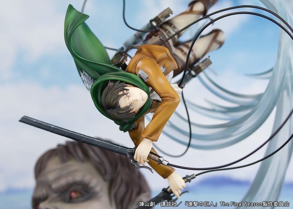 Levi vs Beast Titan Ver. PVC Statue 1/7 28 cm Attack on Titan Scalefiguren Yokina