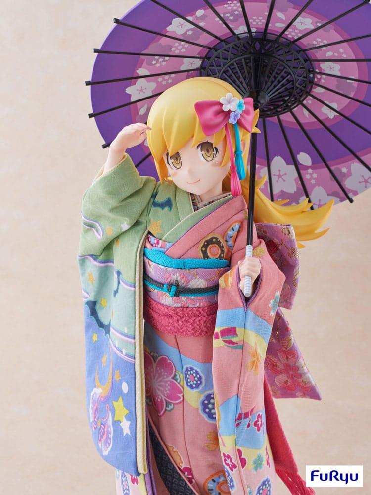 Monogatari PVC Statue 1/4 Shinobu Oshino Japanese Doll 42 cm Scalefiguren Yokina