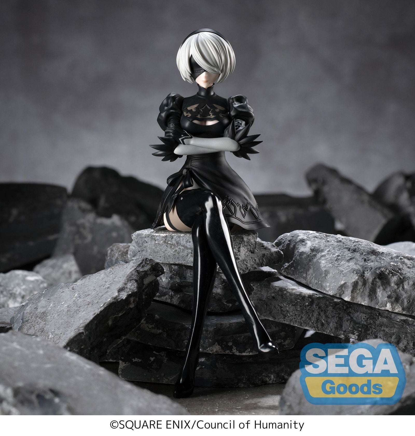 NieR: Automata Ver1.1a PM Perching PVC Statue 2B 13 cm Prizefiguren Yokina