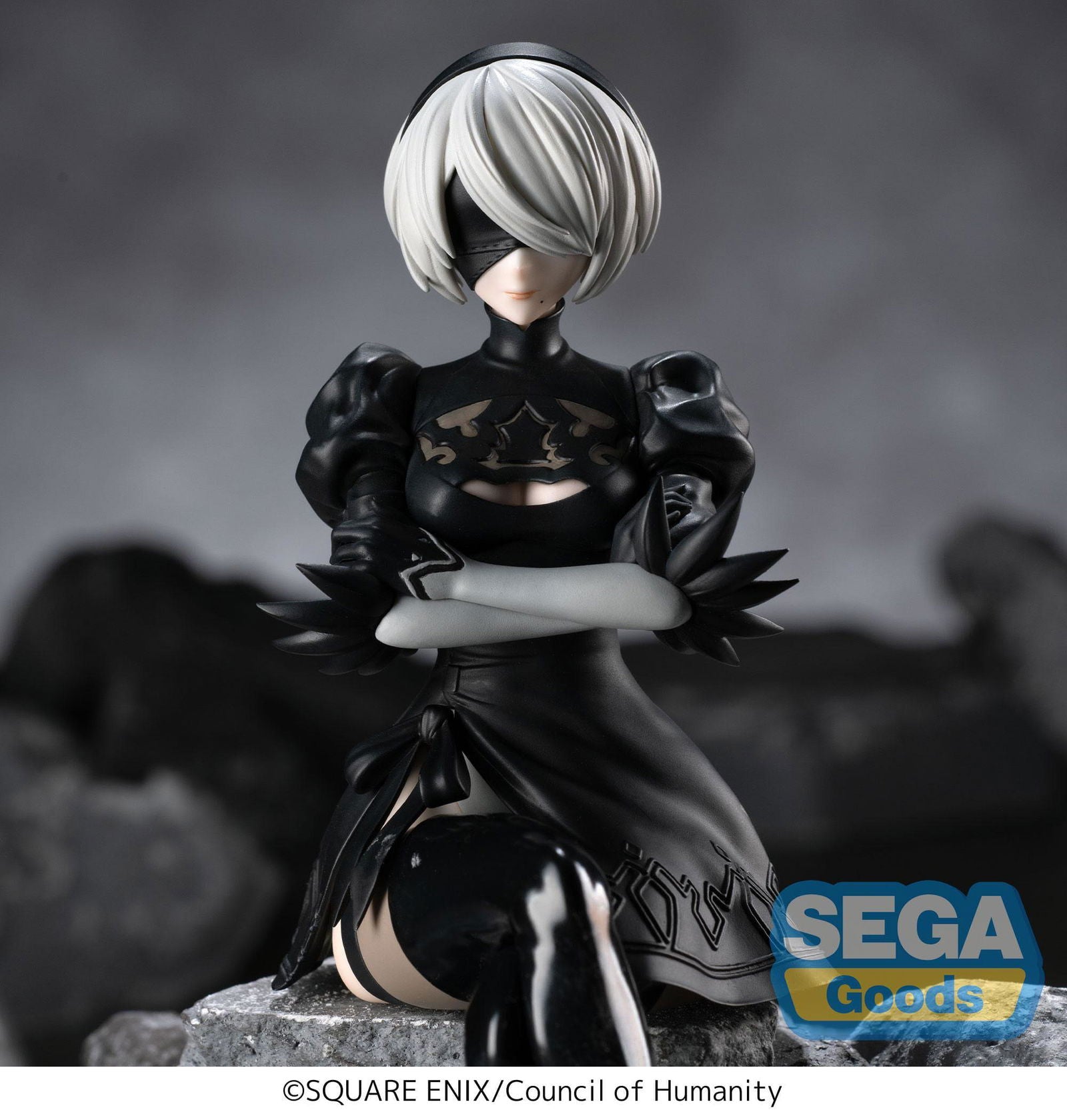 NieR: Automata Ver1.1a PM Perching PVC Statue 2B 13 cm Prizefiguren Yokina