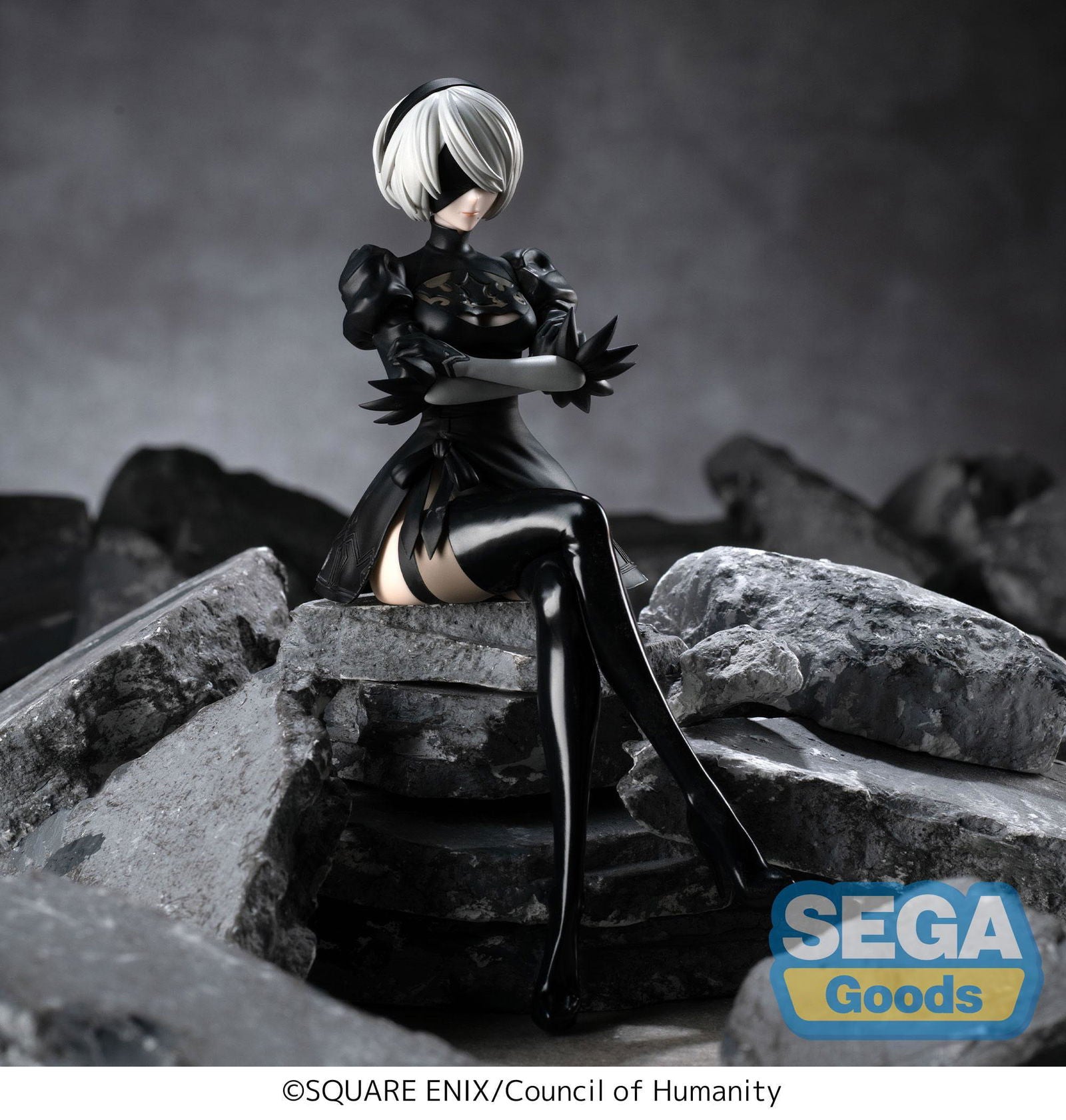 NieR: Automata Ver1.1a PM Perching PVC Statue 2B 13 cm Prizefiguren Yokina