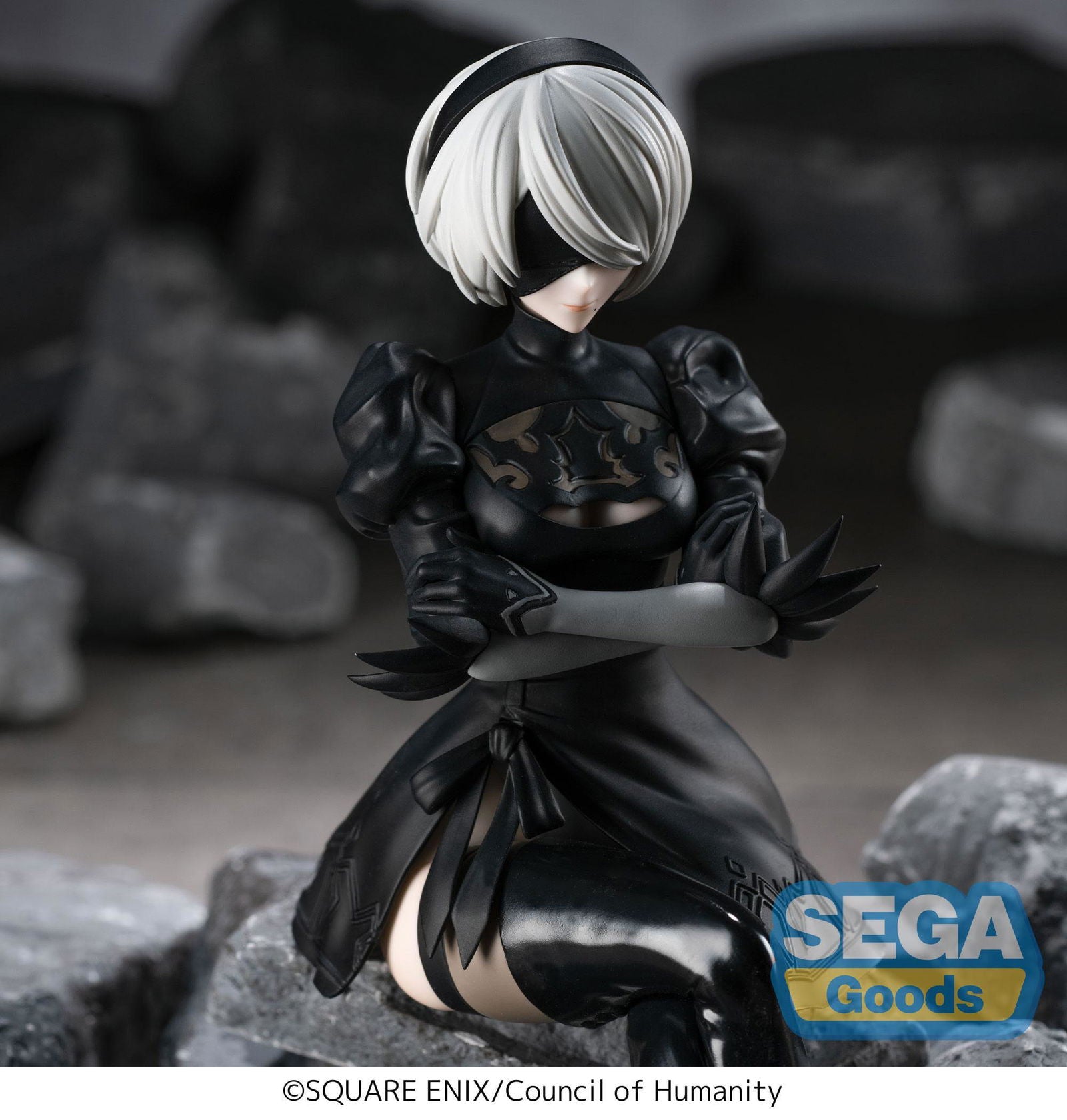 NieR: Automata Ver1.1a PM Perching PVC Statue 2B 13 cm Prizefiguren Yokina