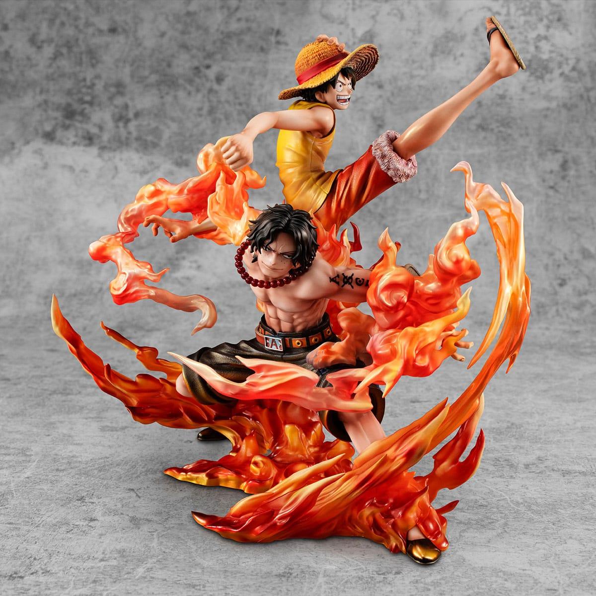 One Piece P.O.P PVC Statue NEO-Maximum Luffy & Ace Bond between brothers 20th Limited Ver. 25 cm Prizefiguren Yokina