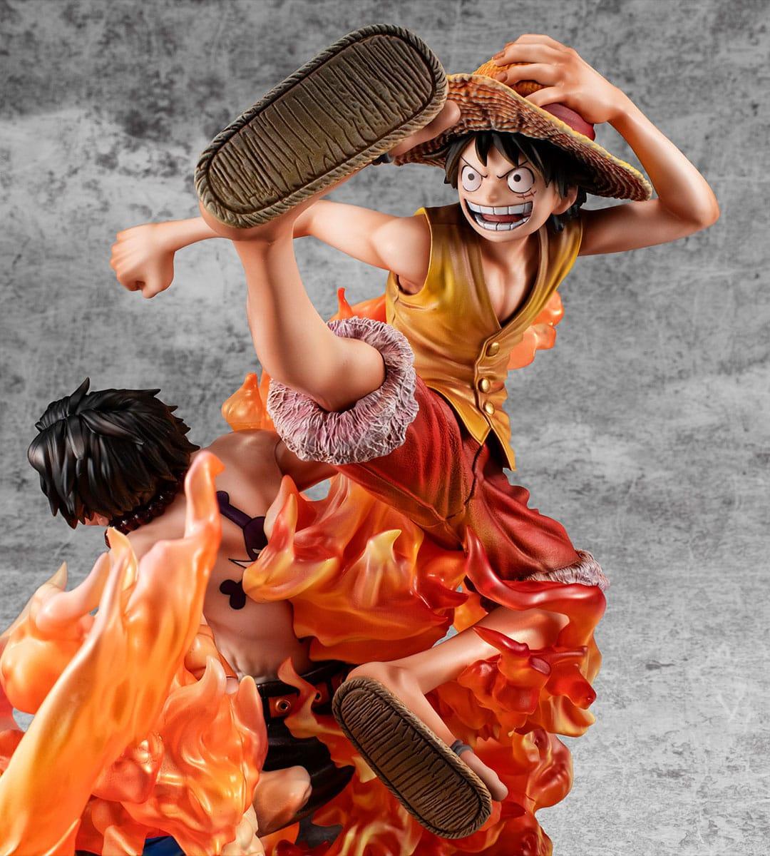 One Piece P.O.P PVC Statue NEO-Maximum Luffy & Ace Bond between brothers 20th Limited Ver. 25 cm Prizefiguren Yokina