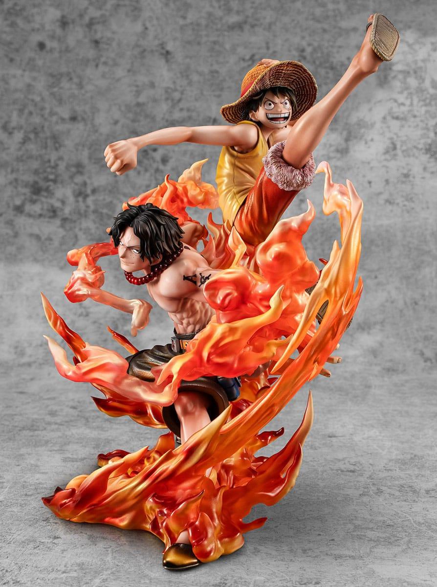 One Piece P.O.P PVC Statue NEO-Maximum Luffy & Ace Bond between brothers 20th Limited Ver. 25 cm Prizefiguren Yokina