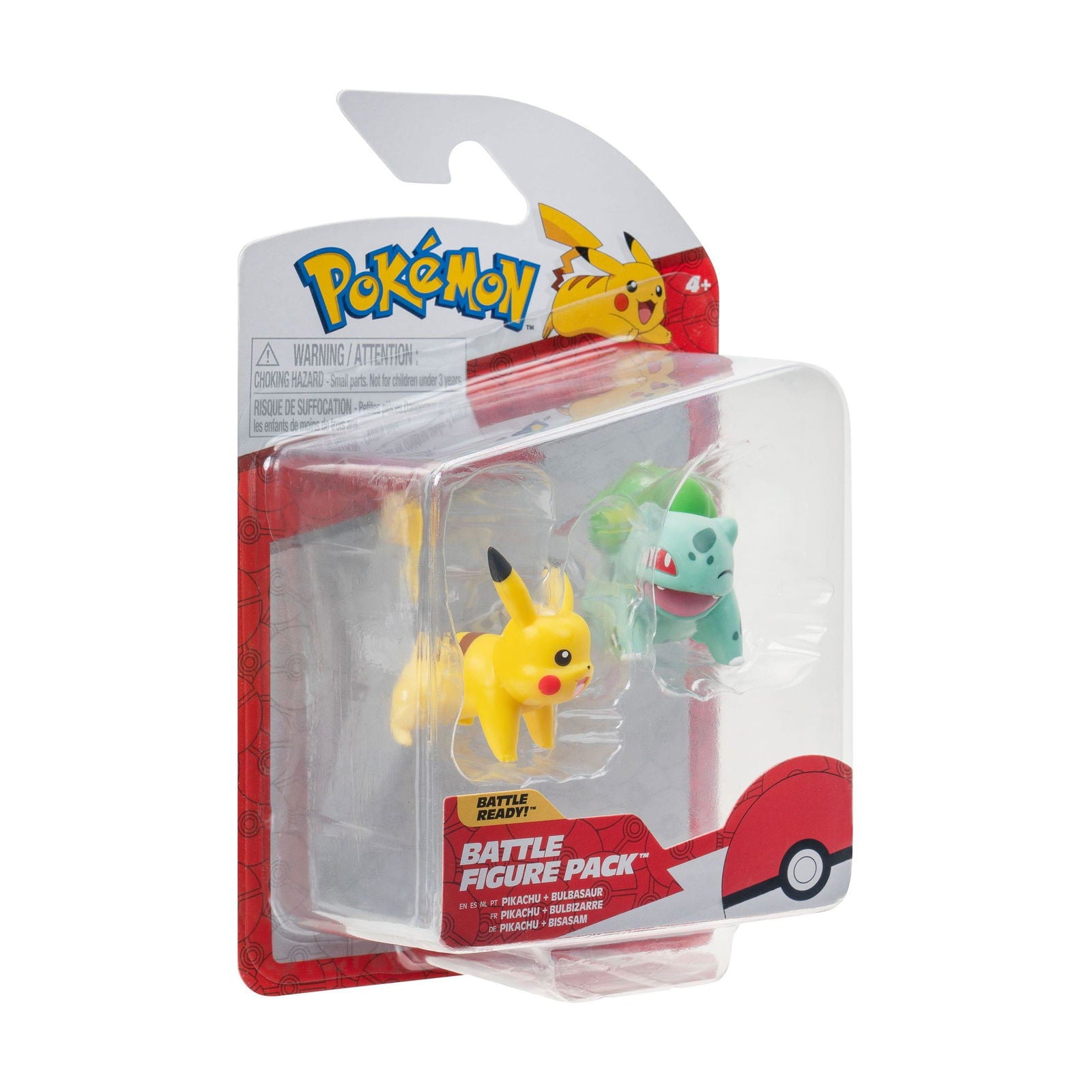 Pokémon Battle Figure First Partner Set Figuren 2er-Pack Bisasam #2, Pikachu #1 Minifiguren Yokina