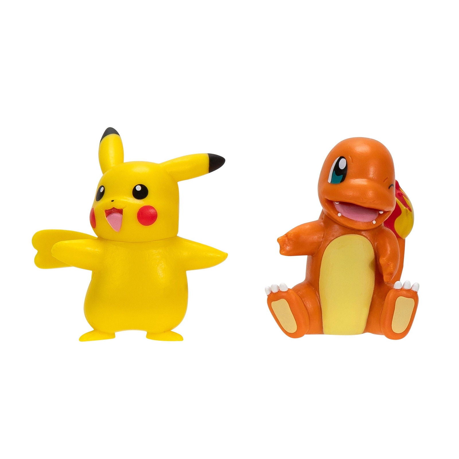 Pokémon Battle Figure First Partner Set Figuren 2er-Pack Glumanda #2, weiblicher Pikachu Minifiguren Yokina
