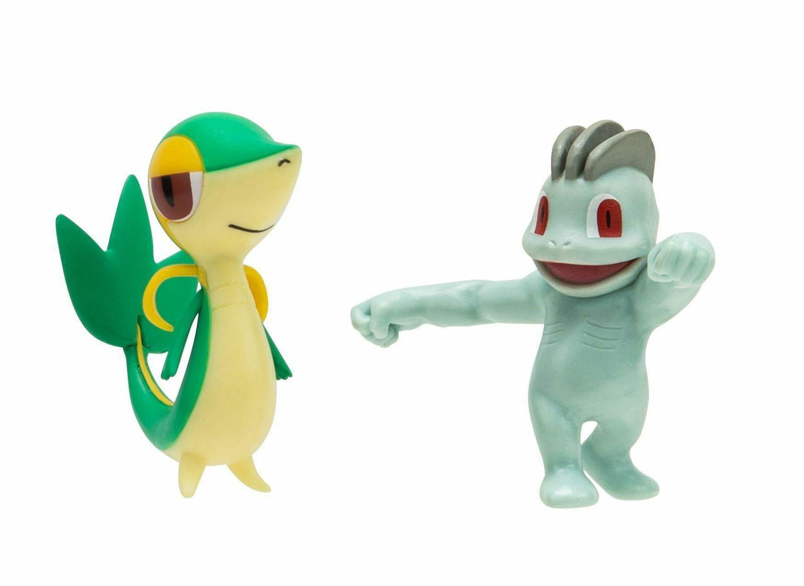 Pokémon Battle Figure Set Figuren 2er-Pack Machollo, Serpifeu Minifiguren Yokina