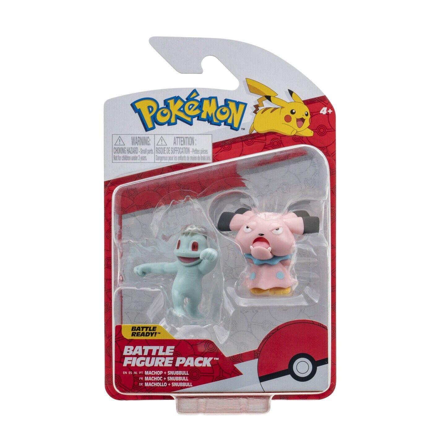 Pokémon Battle Figure Set Figuren 2er-Pack Machollo, Snubbull Minifiguren Yokina