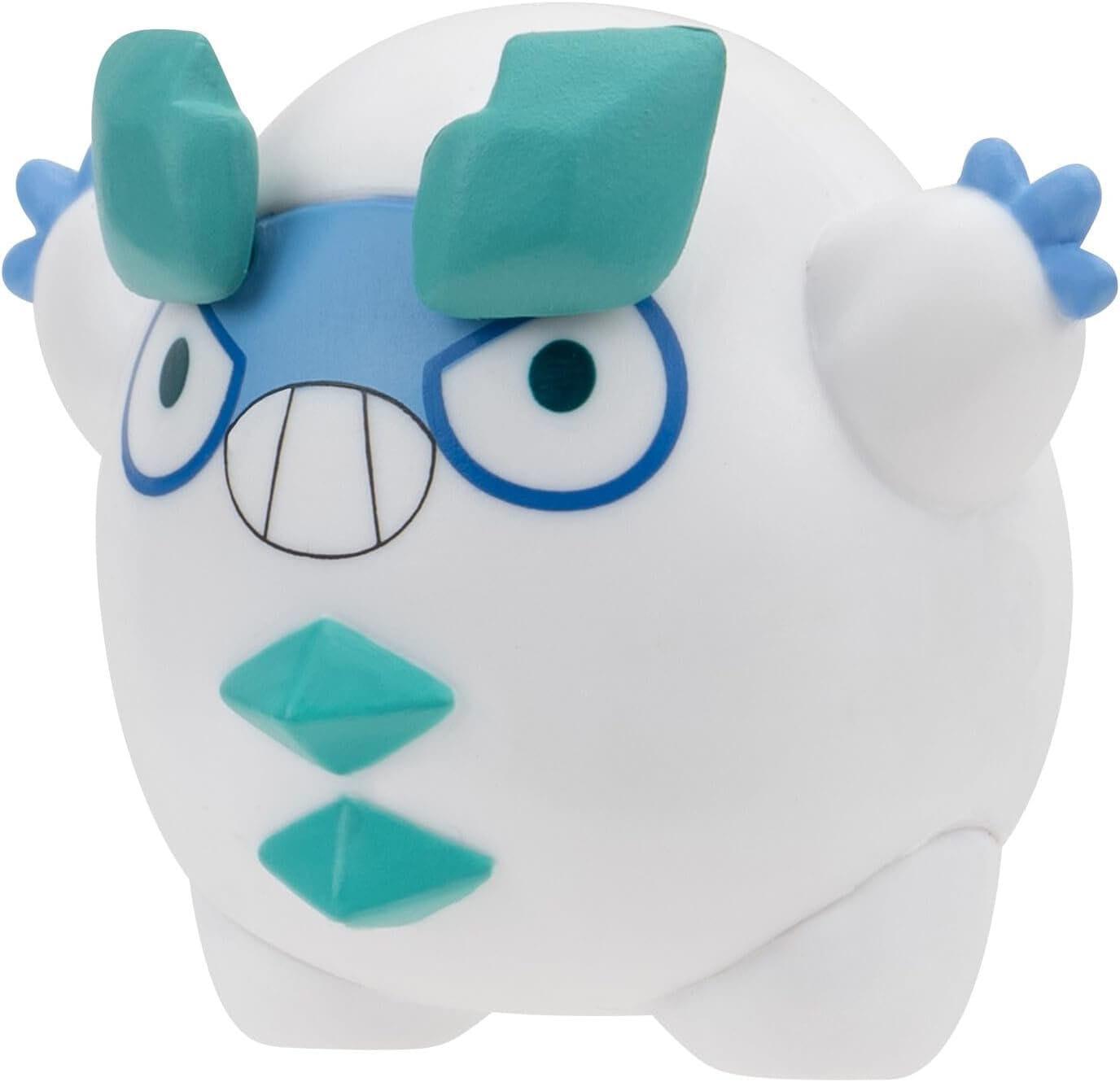 Pokémon Battle Figure Set Figuren 3er-Pack Glumanda #4, Galarian Darumaka, Enton 5 cm Minifiguren Yokina