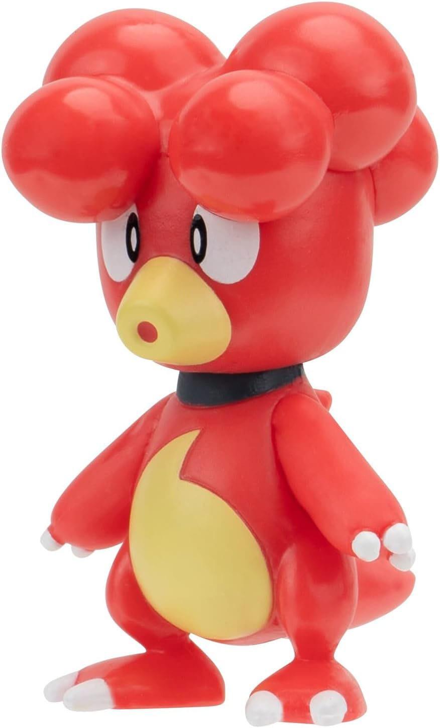 Pokémon Battle Figure Set Figuren 3er-Pack Magby, Shiggy #4, Alolan Knogga 5 cm Minifiguren Yokina