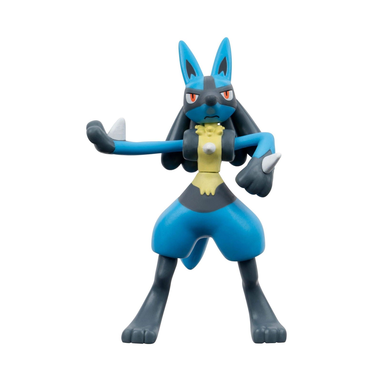 Pokémon Battle Figure Set Figuren 3er-Pack Serpifeu, Pamo, Lucario 5 cm Minifiguren Yokina