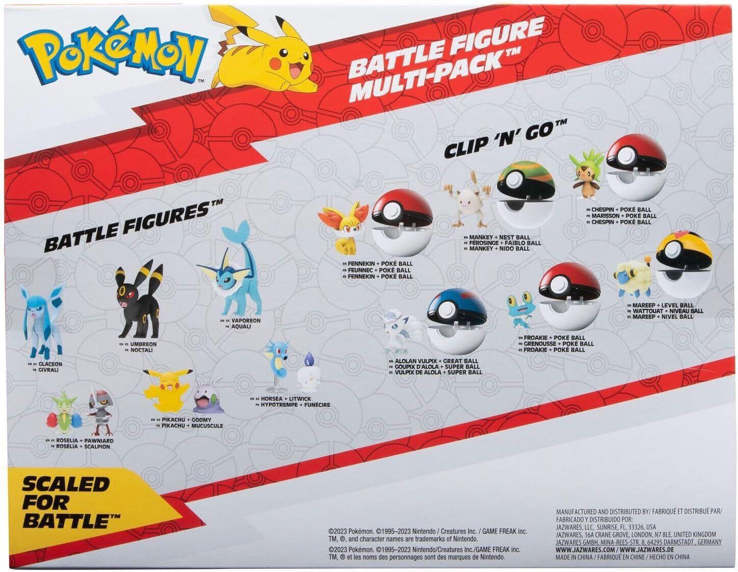 Pokémon Battle Figure Set Figuren 6er-Pack #11 Minifiguren Yokina