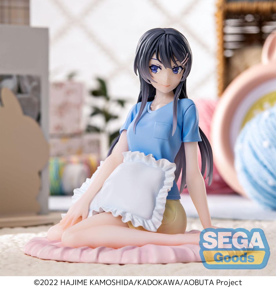 Rascal Does Not Dream of Bunny Girl Senpai Luminasta PVC Statue Mai Sakurajima Pajamas 14 cm Prizefiguren Yokina