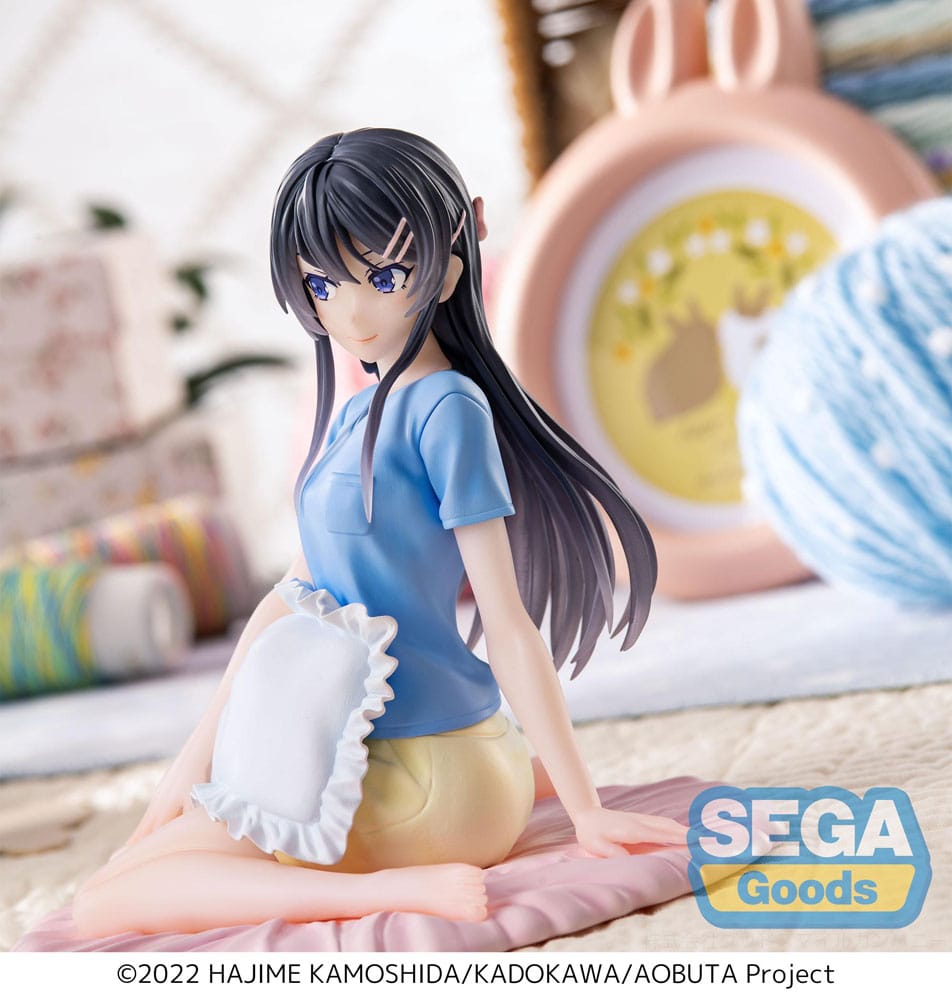 Rascal Does Not Dream of Bunny Girl Senpai Luminasta PVC Statue Mai Sakurajima Pajamas 14 cm Prizefiguren Yokina