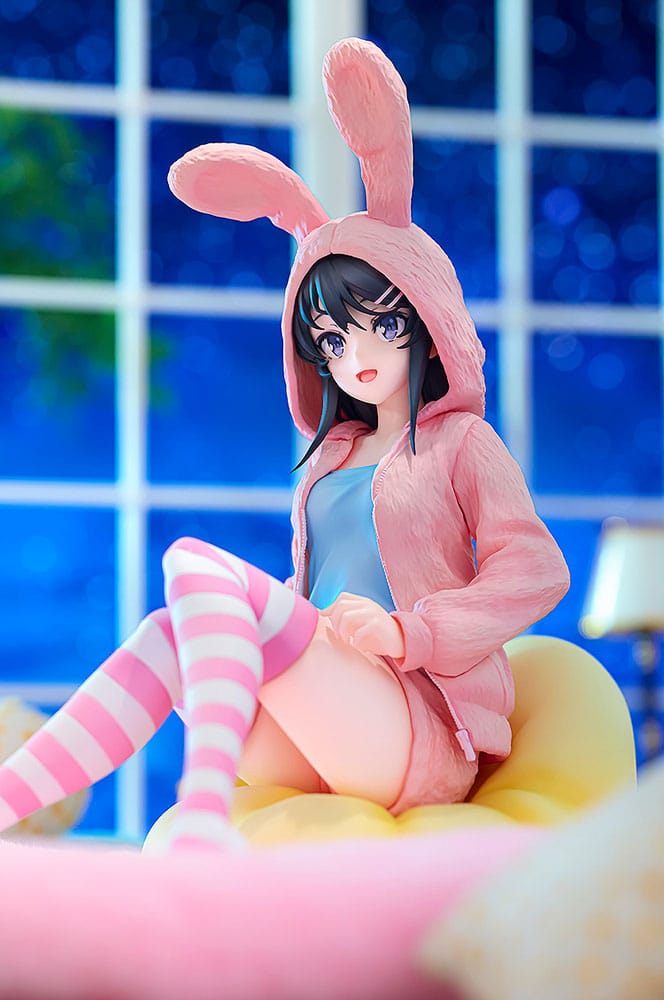 Rascal Does Not Dream of a Knapsack Kid PVC Statue 1/7 Mai Sakurajima Hoodie Look Rabbit Ears Ver. 18 cm Scalefiguren Yokina