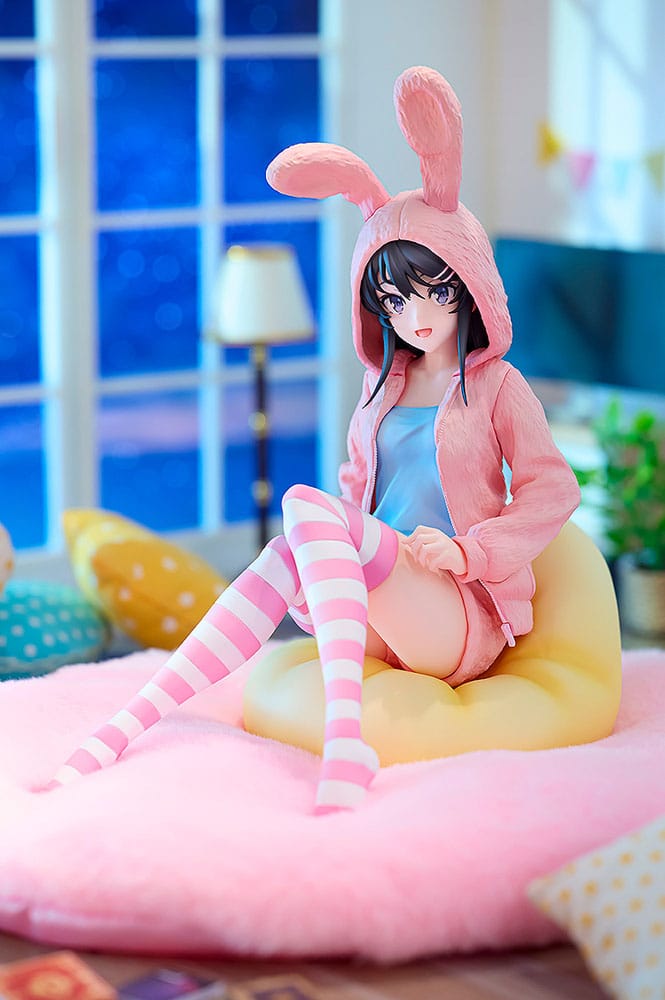 Rascal Does Not Dream of a Knapsack Kid PVC Statue 1/7 Mai Sakurajima Hoodie Look Rabbit Ears Ver. 18 cm Scalefiguren Yokina