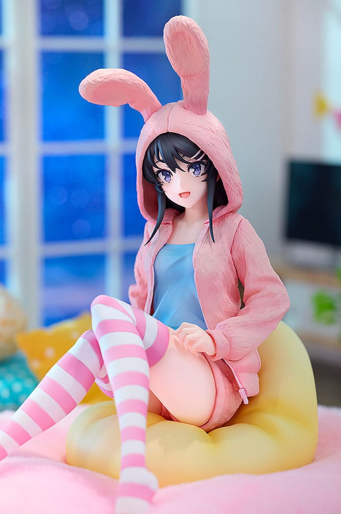 Rascal Does Not Dream of a Knapsack Kid PVC Statue 1/7 Mai Sakurajima Hoodie Look Rabbit Ears Ver. 18 cm Scalefiguren Yokina
