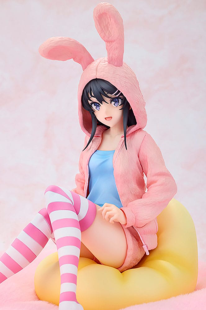 Rascal Does Not Dream of a Knapsack Kid PVC Statue 1/7 Mai Sakurajima Hoodie Look Rabbit Ears Ver. 18 cm Scalefiguren Yokina