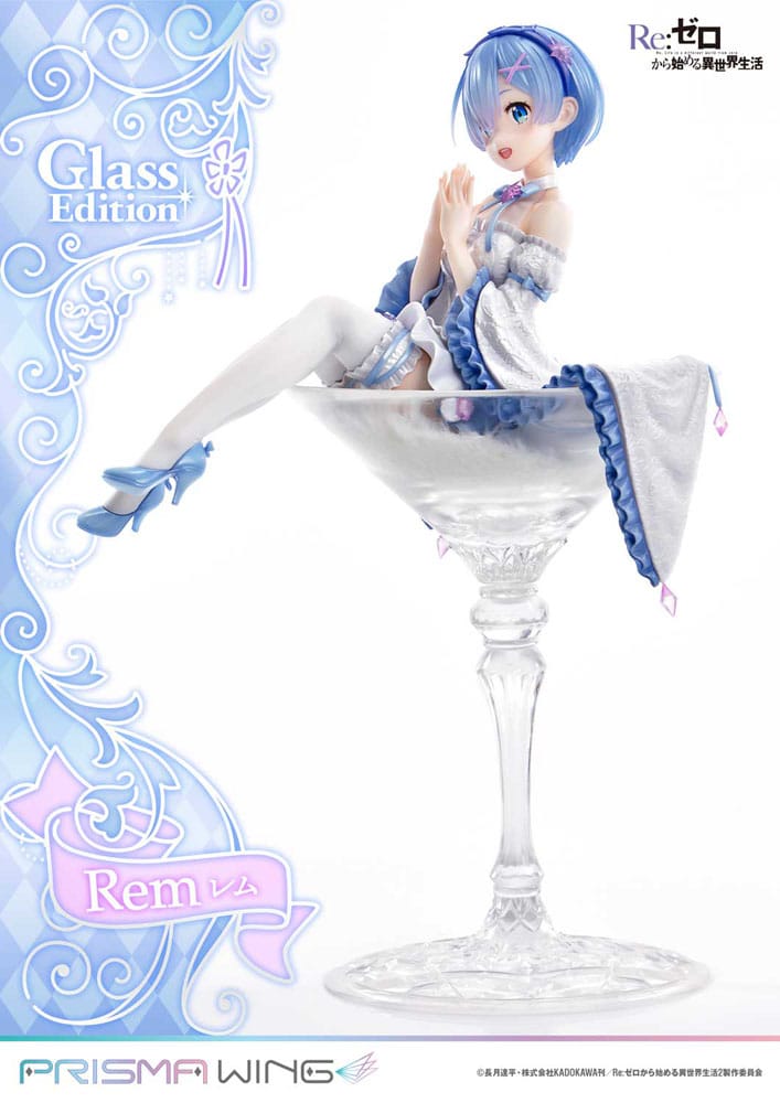 Re:Zero - Starting Life in Another World Prisma Wing PVC Statue 1/7 Rem Glass Edition 23 cm Scalefiguren Yokina