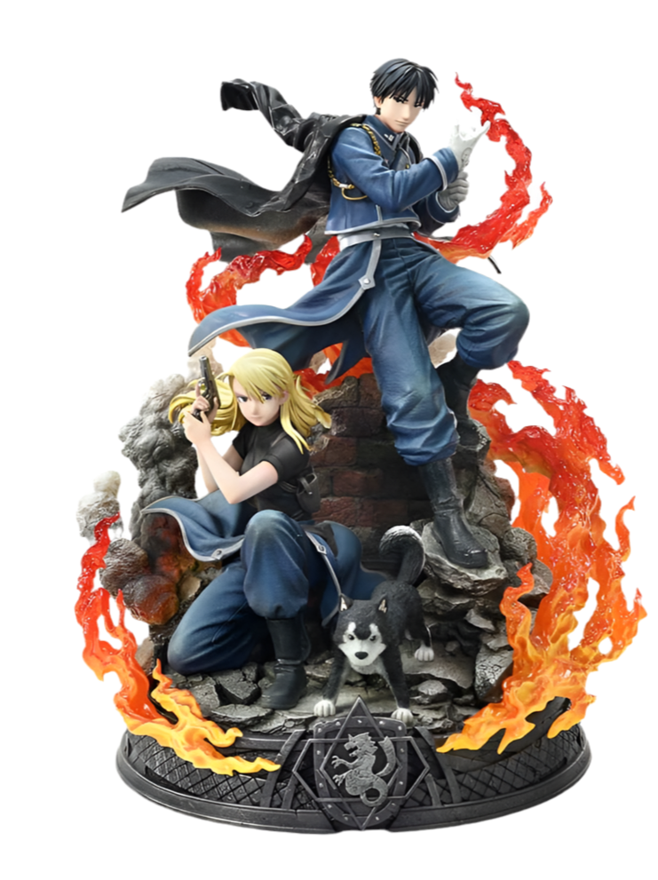 Roy Mustang & Riza Hawkeye Deluxe Bonus Version Concept Masterline Statue 1/6 50 cm Fullmetal Alchemist Scalefiguren Yokina