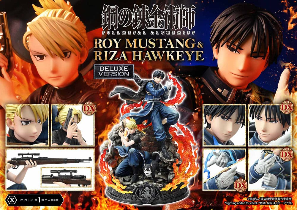 Roy Mustang & Riza Hawkeye Deluxe Bonus Version Concept Masterline Statue 1/6 50 cm Fullmetal Alchemist Scalefiguren Yokina