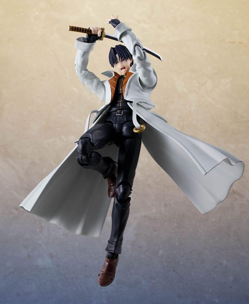 Rurouni Kenshin: Meiji Swordsman Romantic Story S.H. Figuarts Actionfigur Aoshi Shinomori 17 cm Figmas Yokina