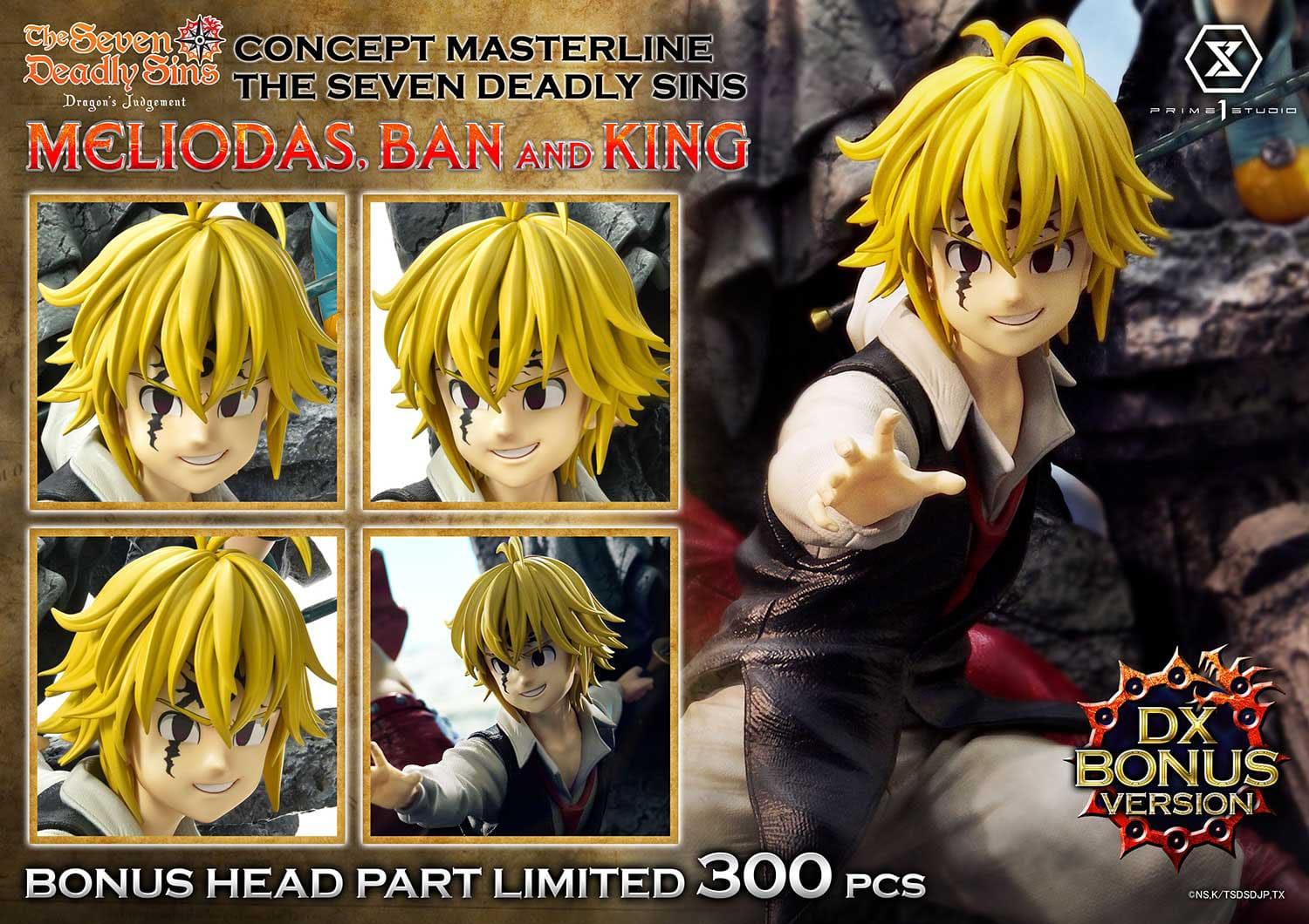 Seven Deadly Sins Concept Masterline Series Statue Meliodas, Ban and King 55 cm STANDARD Scalefiguren Yokina
