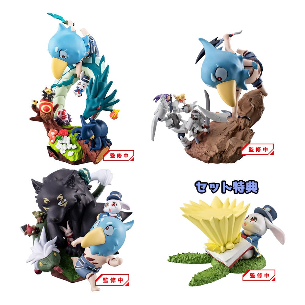 Shangri-La Frontier Petitrama EX Series Sammelfiguren 3er-Pack Shangri-La Frontier vs Monster Diorama Collection Set 11 cm (with gift) Prizefiguren Yokina