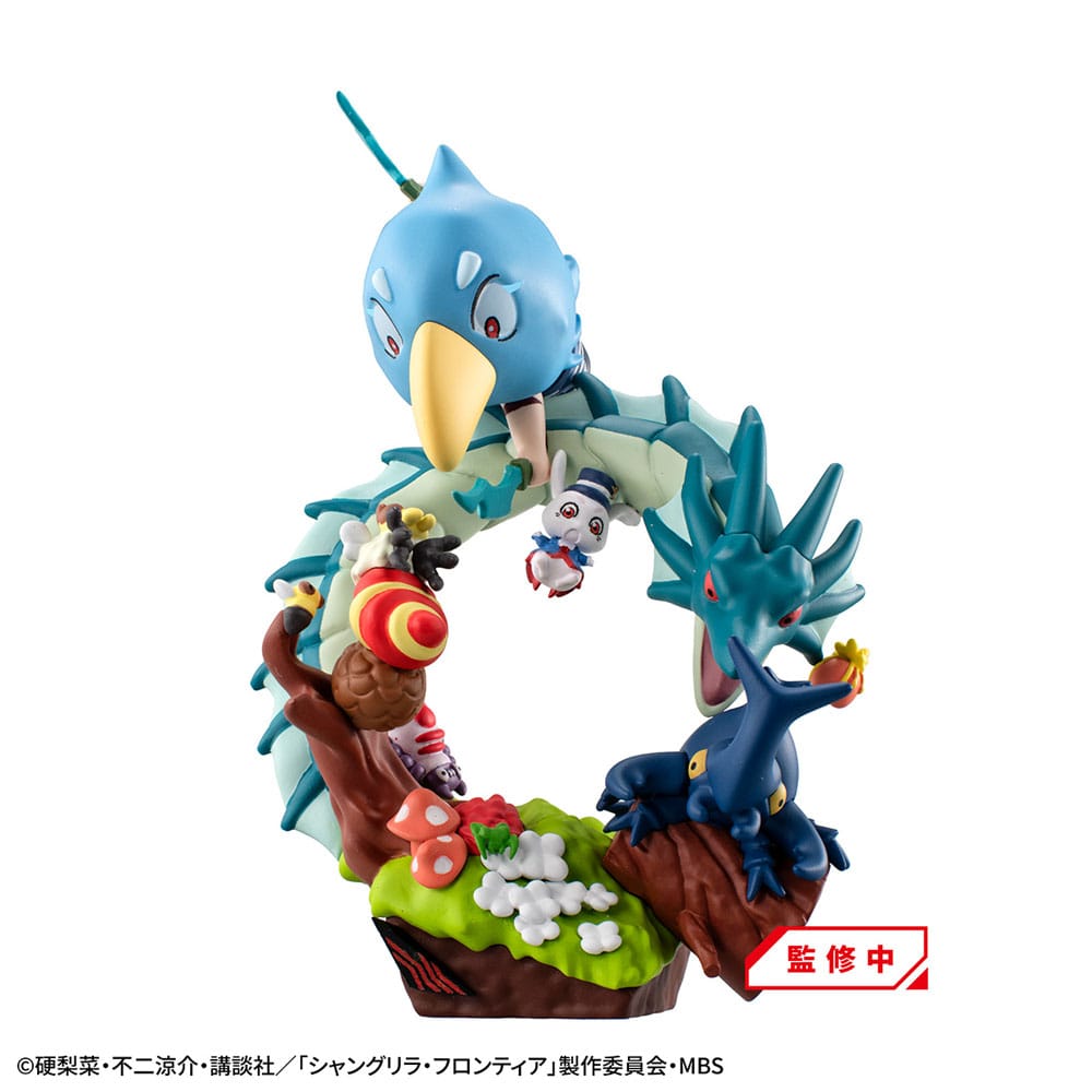 Shangri-La Frontier Petitrama EX Series Sammelfiguren 3er-Pack Shangri-La Frontier vs Monster Diorama Collection Set 11 cm (with gift) Prizefiguren Yokina