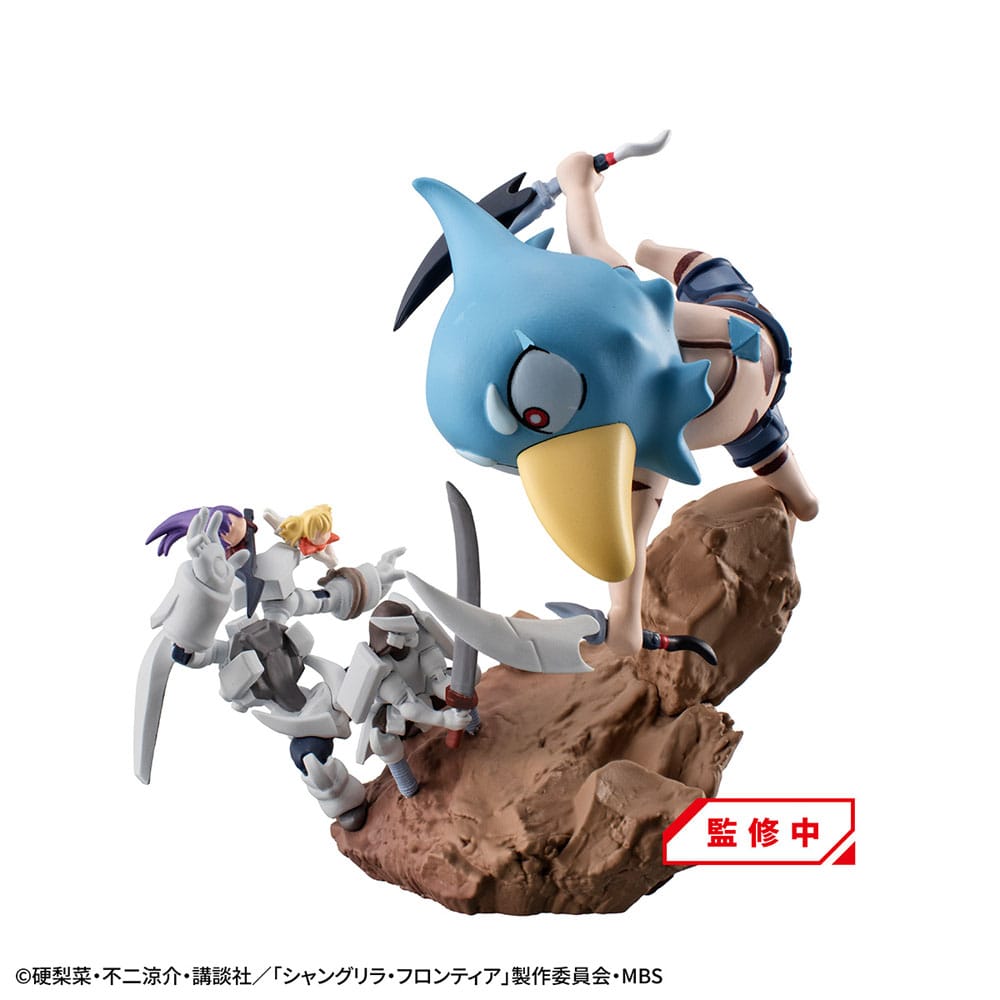 Shangri-La Frontier Petitrama EX Series Sammelfiguren 3er-Pack Shangri-La Frontier vs Monster Diorama Collection Set 11 cm (with gift) Prizefiguren Yokina