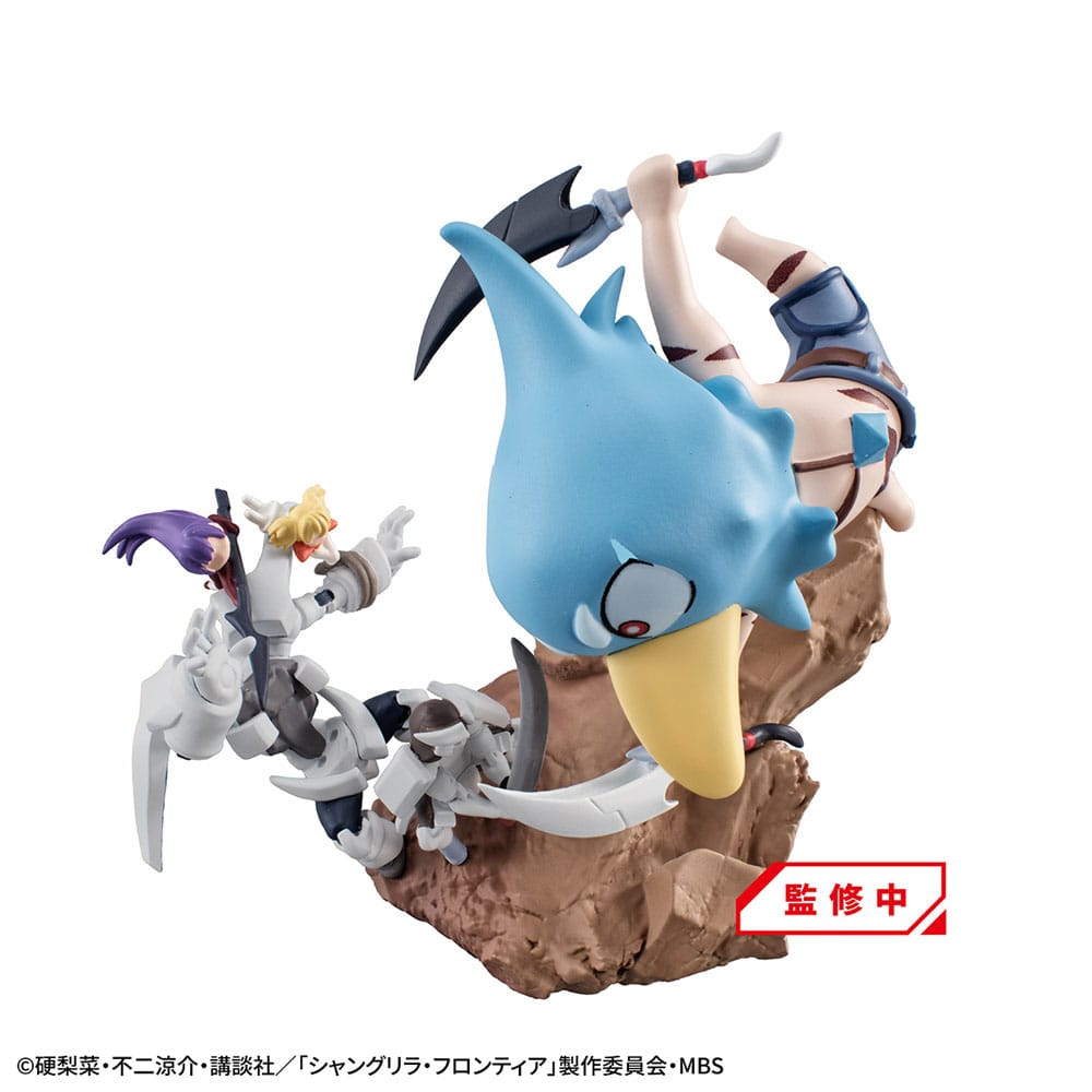 Shangri-La Frontier Petitrama EX Series Sammelfiguren 3er-Pack Shangri-La Frontier vs Monster Diorama Collection Set 11 cm (with gift) Prizefiguren Yokina