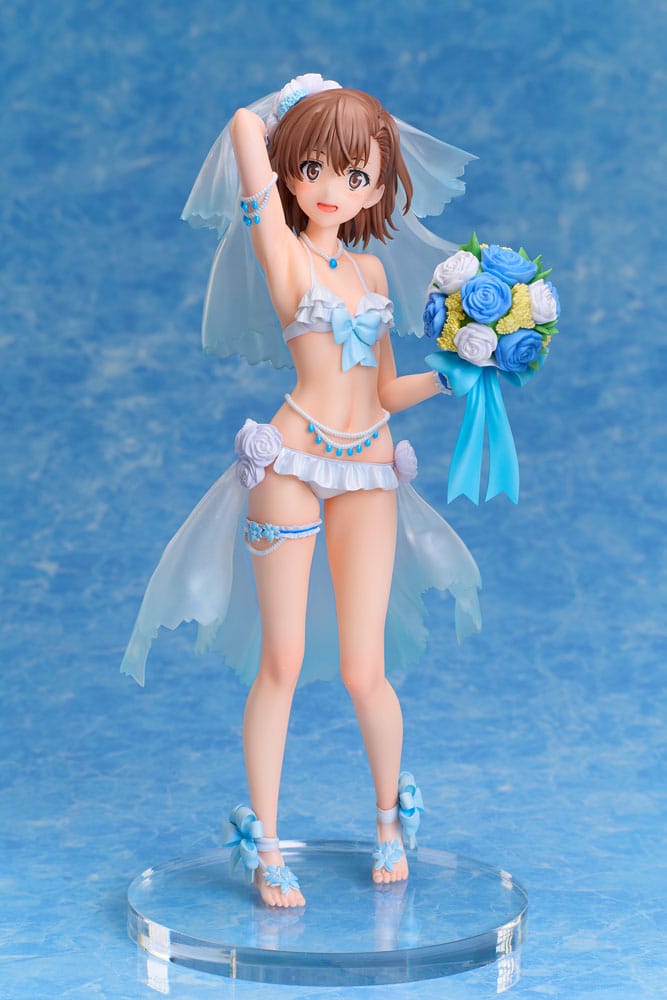 A Certain Scientific Railgun T PVC Statue 1/7 Mikoto Misaka Wedding Swimsuit Ver. 25 cm Scalefiguren Yokina