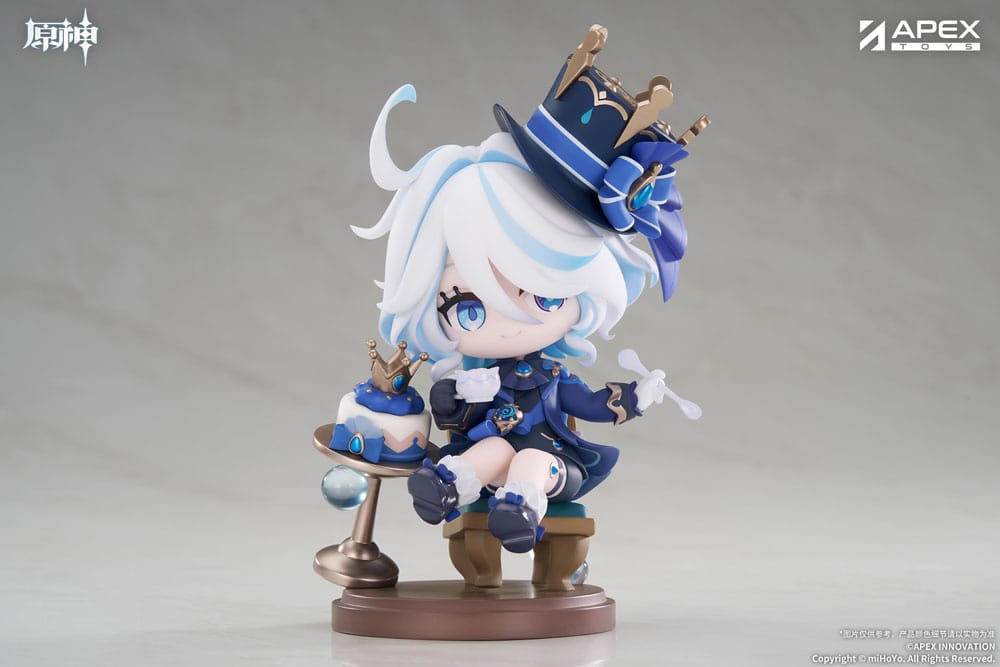 Genshin Impact PVC Statue Furina Amai Gogo no Sanbika Chibi Chara Ver. 13 cm Prizefiguren Yokina
