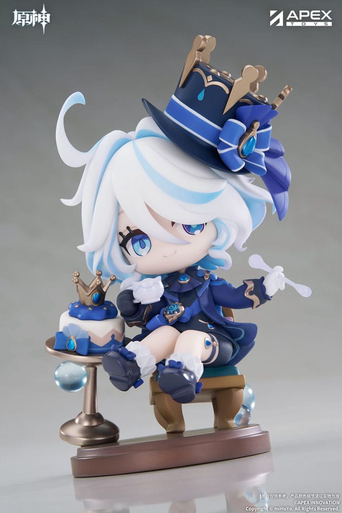 Genshin Impact PVC Statue Furina Amai Gogo no Sanbika Chibi Chara Ver. 13 cm Prizefiguren Yokina