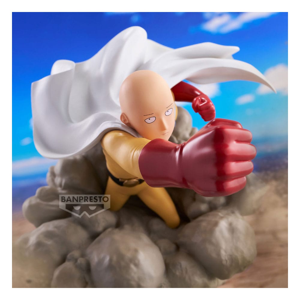 One-Punch Man Diorama PVC Statue Saitama 15 cm Prizefiguren Yokina